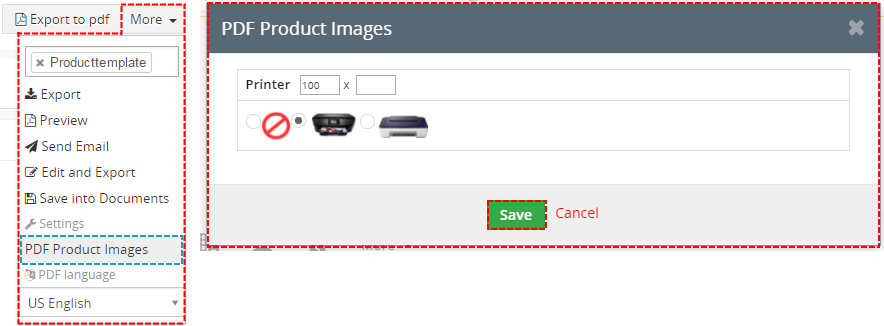 PDF Product Images in product templates