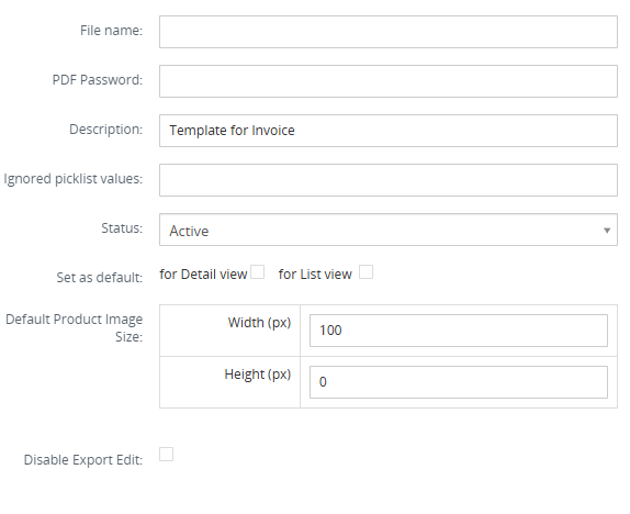 Settings Tab – PDF Maker Vtiger 7
