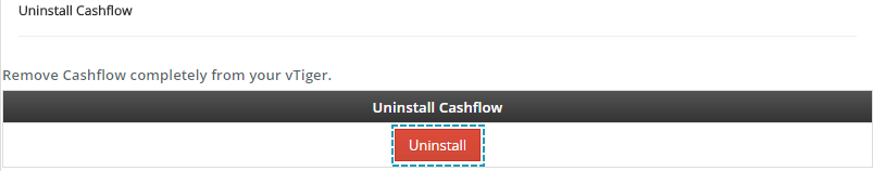 Uninstall Cashflow