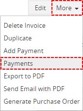 Add payment from DetailView