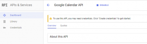 API Google Project - Google Calendar Vtiger 6 Sync