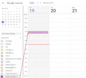 Record synchronized to Google – Google Calendar Vtiger 7 Sync