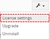 License Settings - ListView Colors 4 You Vtiger 7