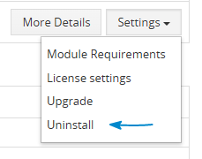 Extension Uninstall