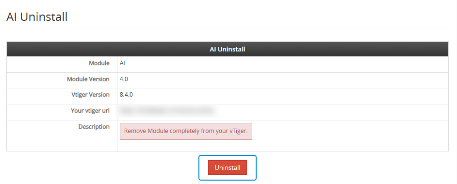 Extension Uninstall